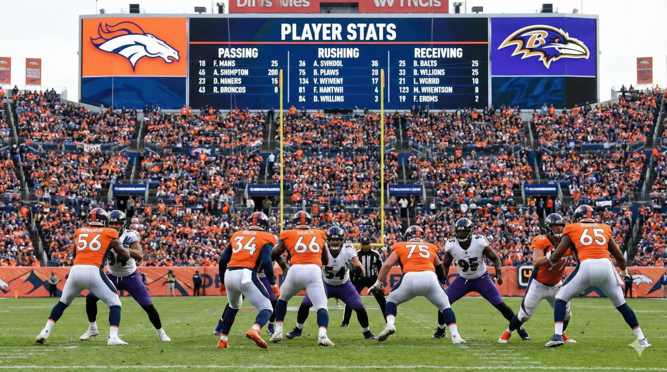 Denver Broncos vs Baltimore Ravens Match Player Stats