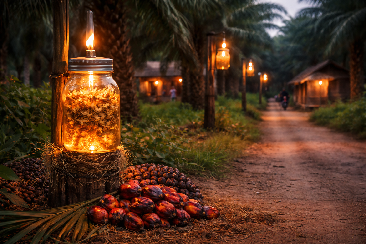 Oil Palm Lamp Project Street Lamp Oil Palm