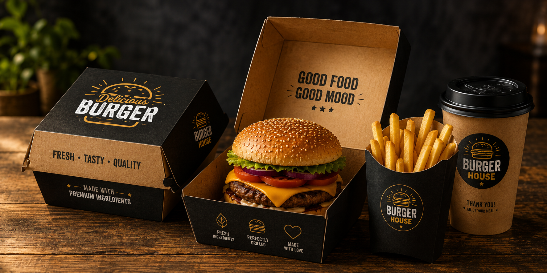 burger packaging