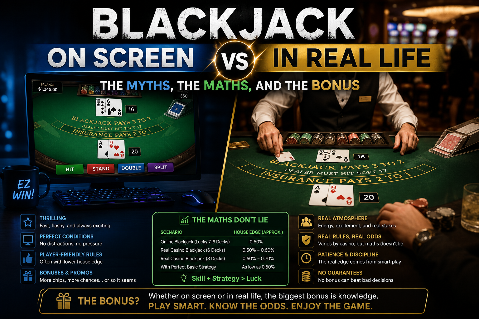 Screen vs Blackjack