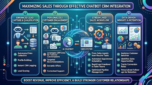 Maximizing Sales through Effective Chatbot CRM Integration