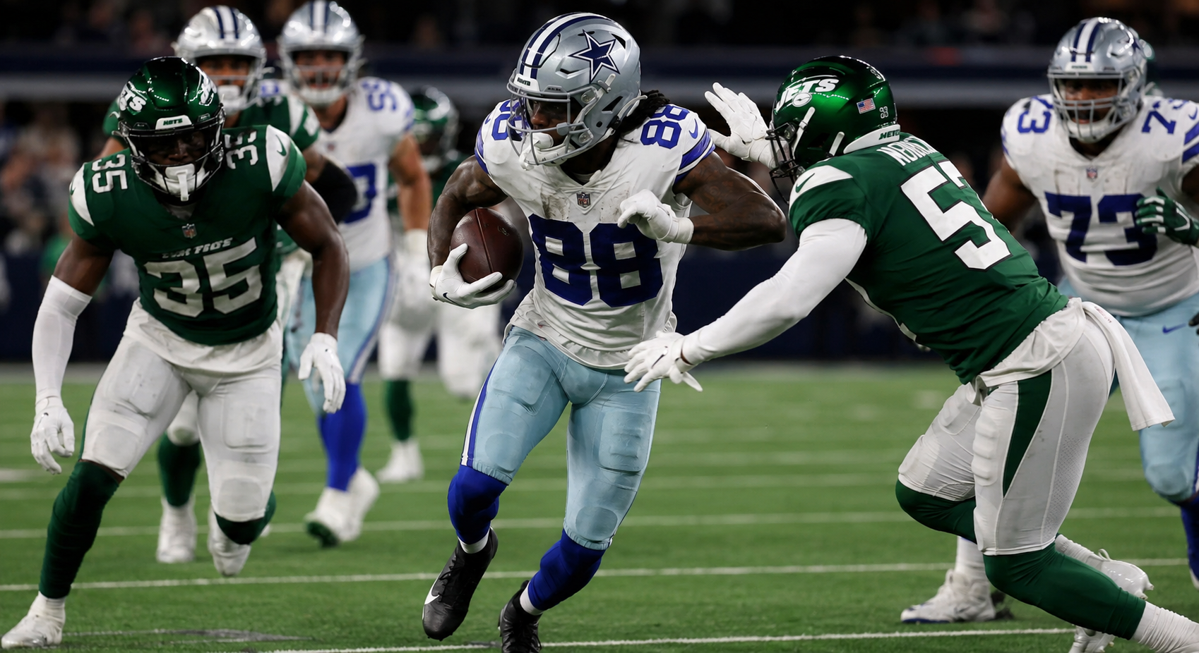 Dallas cowboys vs new york jets match player stats
