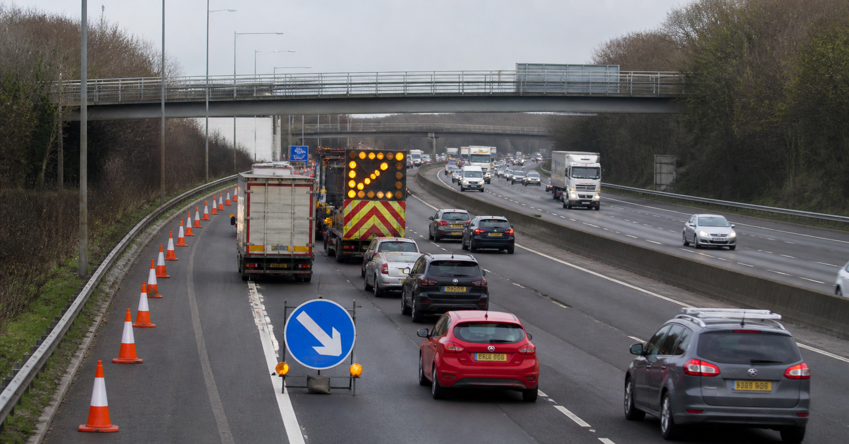 M6 Walsall Birmingham Lanes Closure