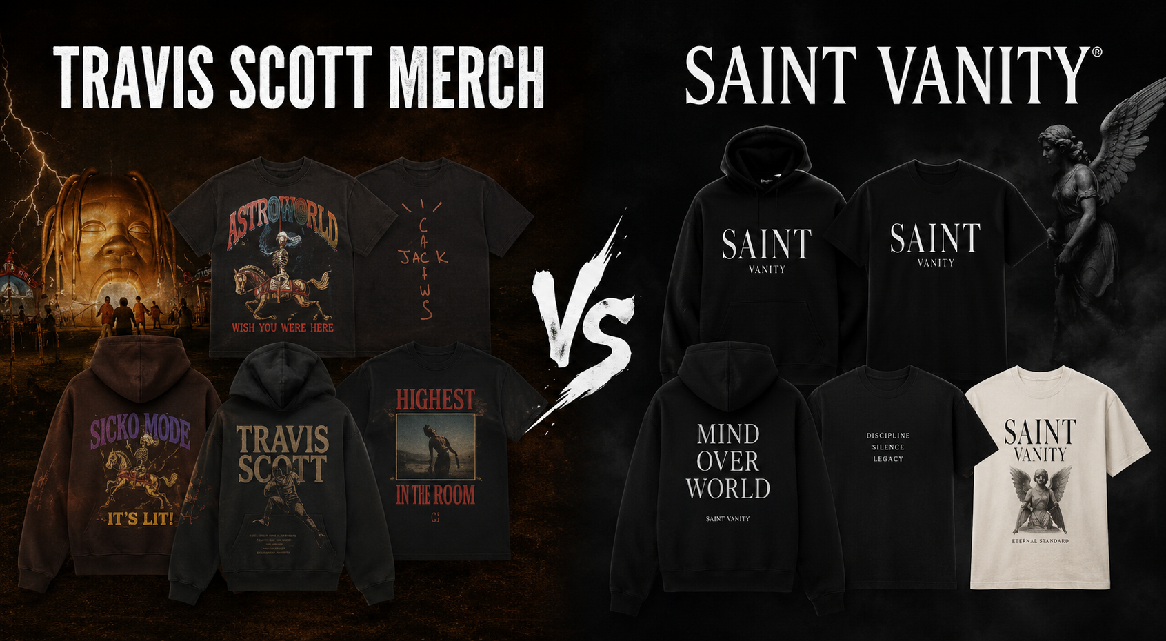 Travis Scott Merch vs Saint Vanity