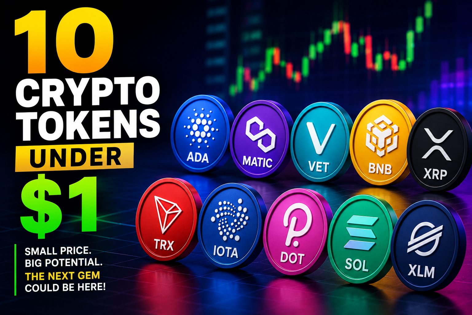 10 Crypto Tokens Under $1