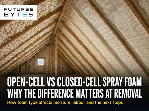 Open-Cell vs Closed-Cell Spray Foam: Why the Difference Matters at Removal