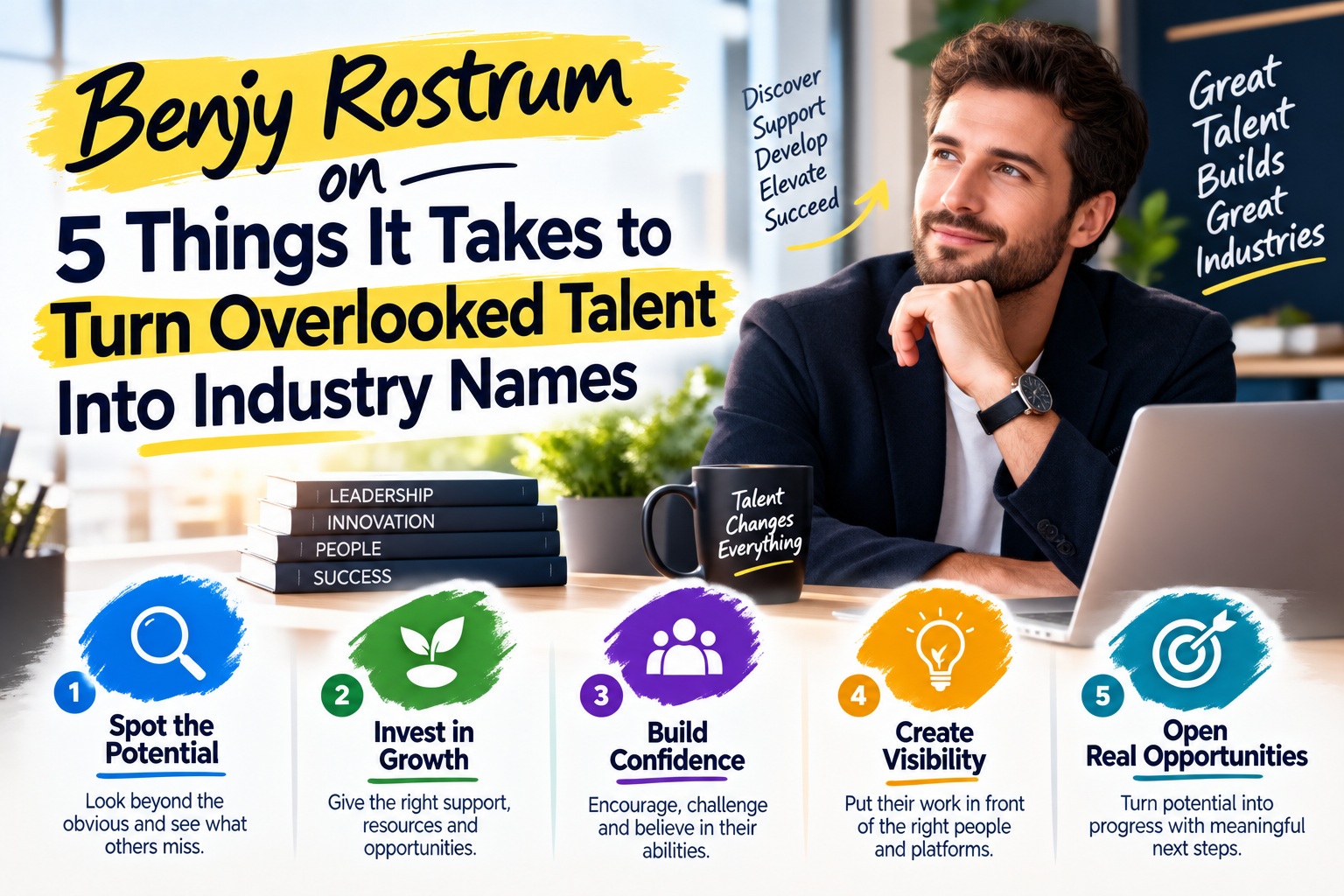Benjy Rostrum on 5 Things It Takes to Turn Overlooked Talent Into Industry Names