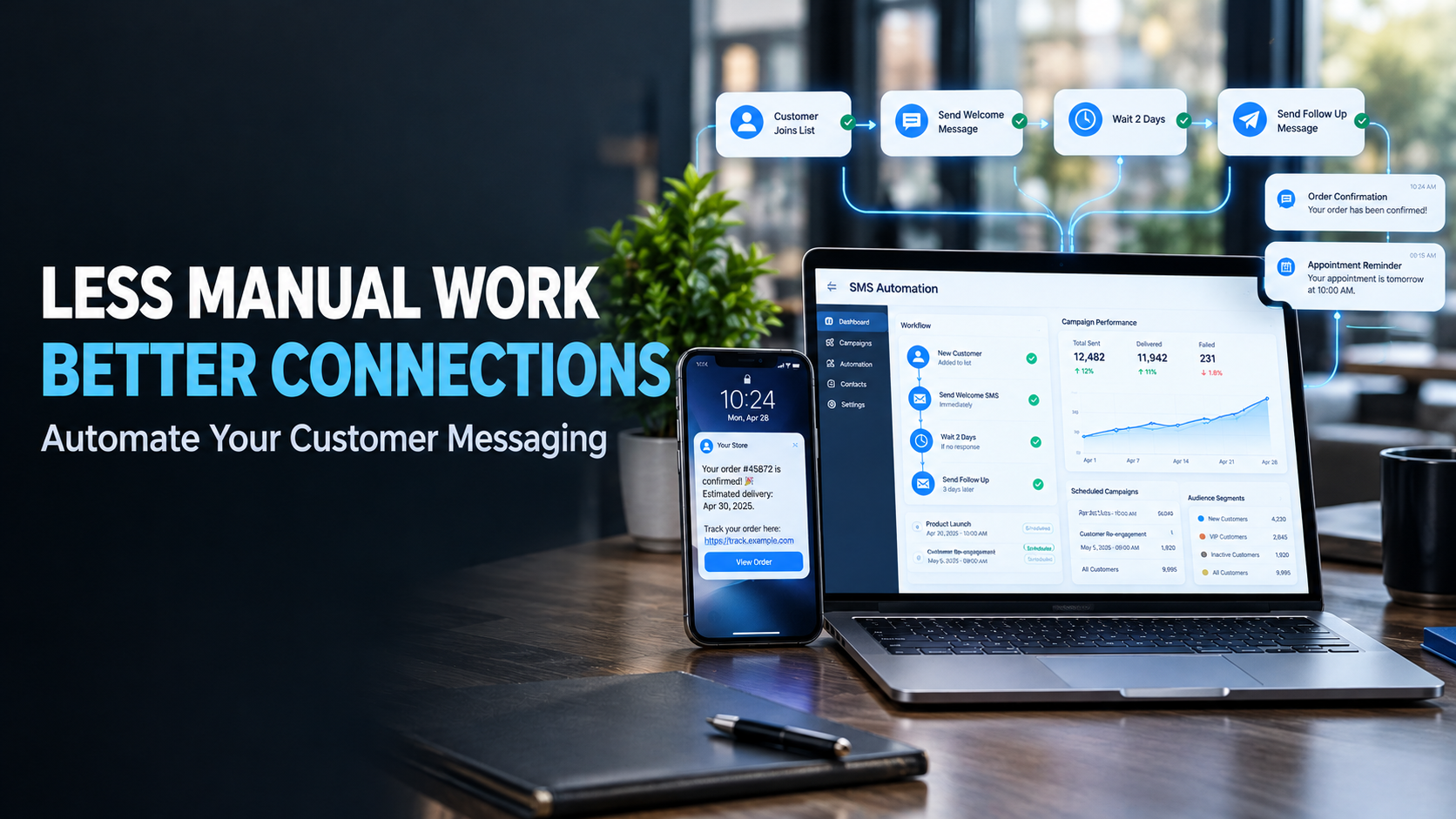 Less Manual Work, Better Connections: How SMS Automation Streamlines Customer Messaging